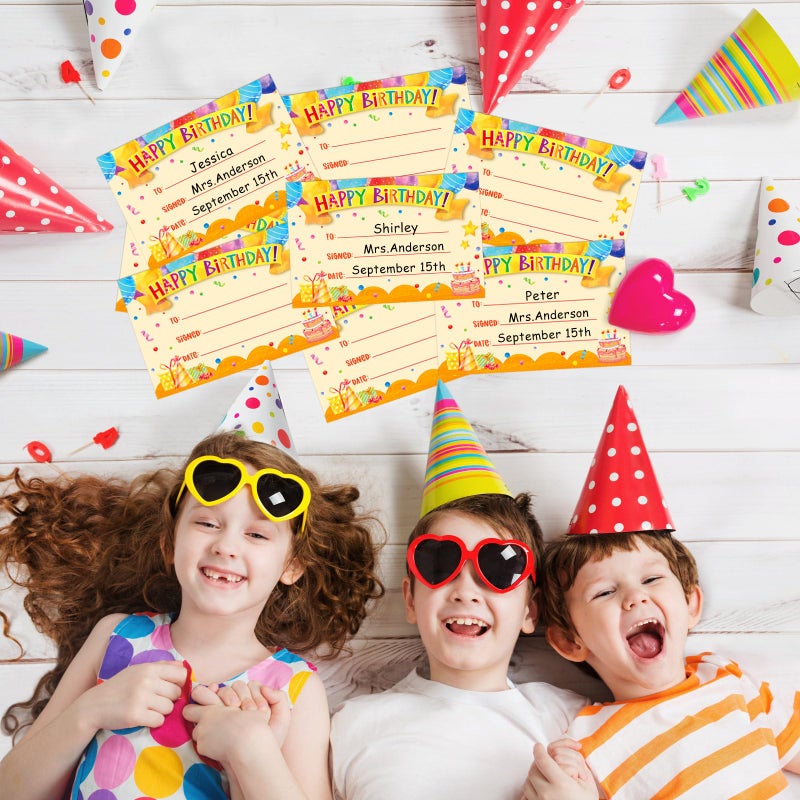 WhatSign 30Pcs Happy Birthday Award Certificates Gifts for Students from Teacher Birthday Cupcakes Award Certificate for Kids Classroom Birthday Kindergarten Elementary Back to School Teacher Supplies - Image 4